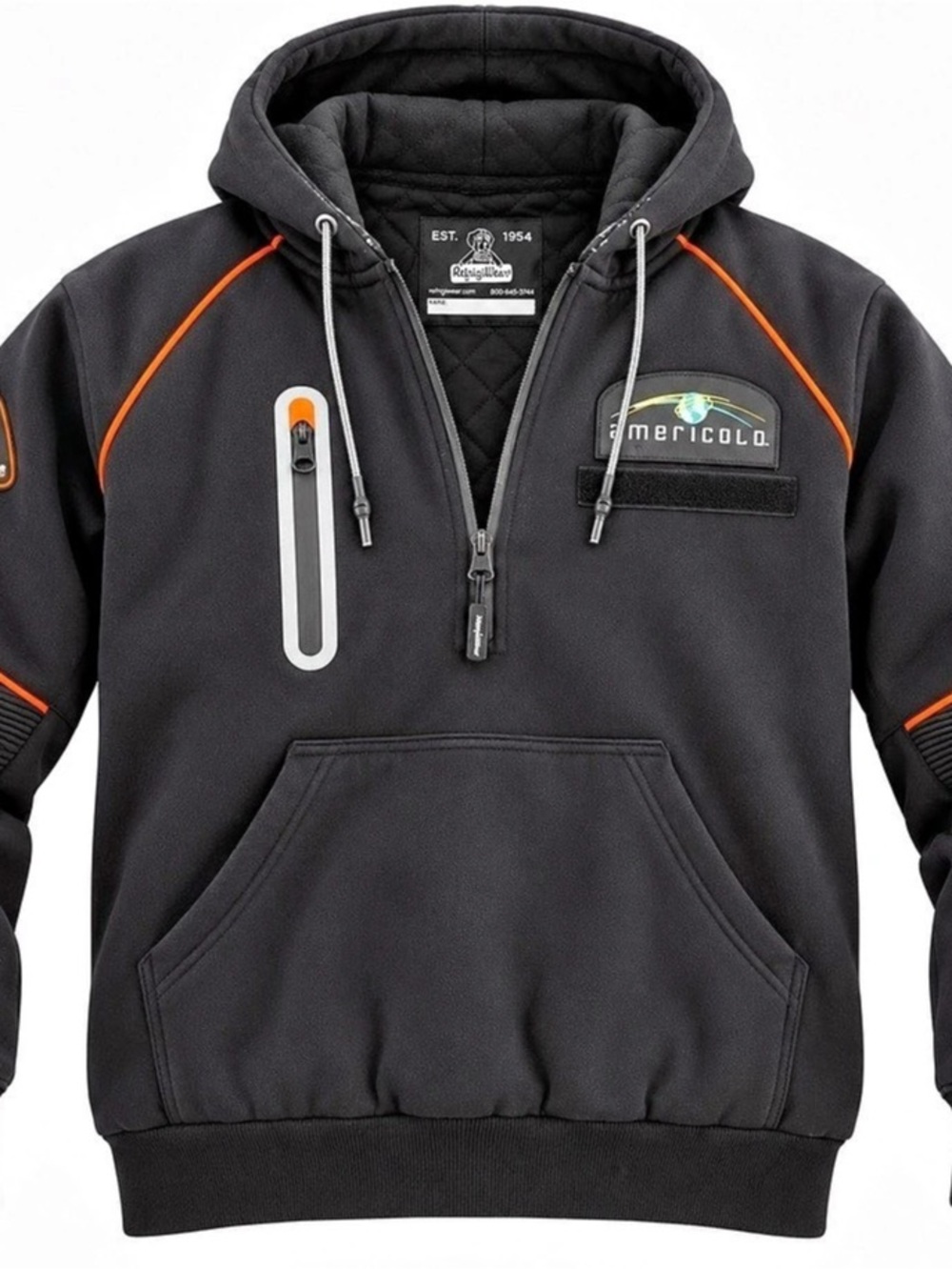 RefrigiWear PolarForce 8440 Insulated Hoodie Men 2XL Americold Black